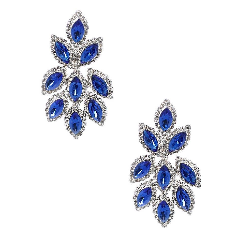 Diacly - Vente Boucles d'oreilles pendantes - Boucles d'oreilles en strass Marquise Chandelier10