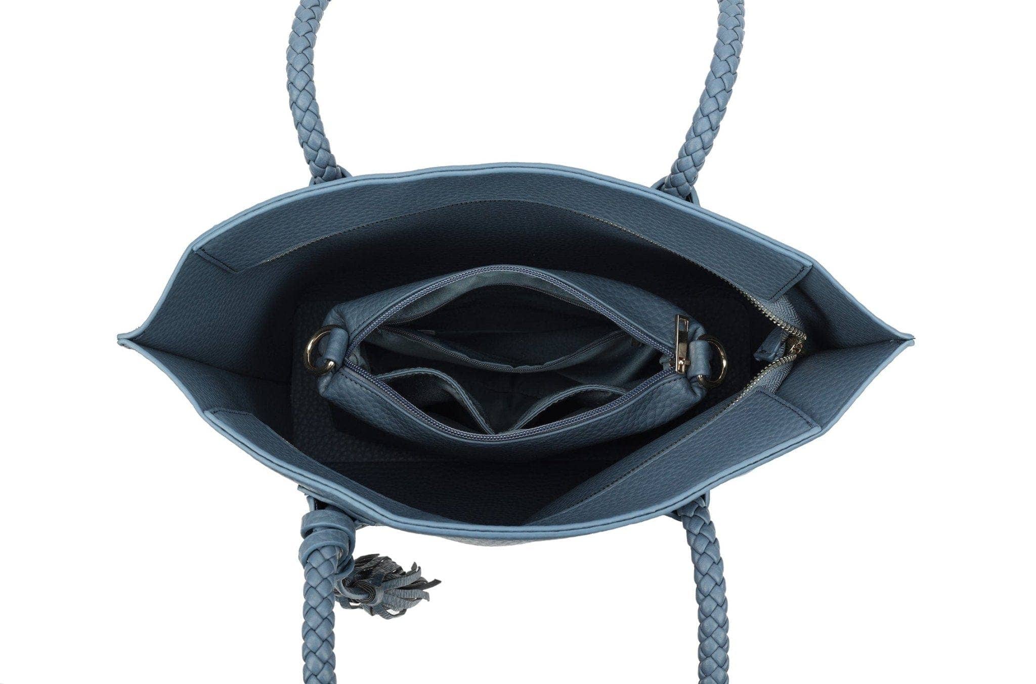 MiMi Wholesale - Wholesale Tote Bag - Women's - 25185 2 in 1 Tote and Crossbody Bag Set4