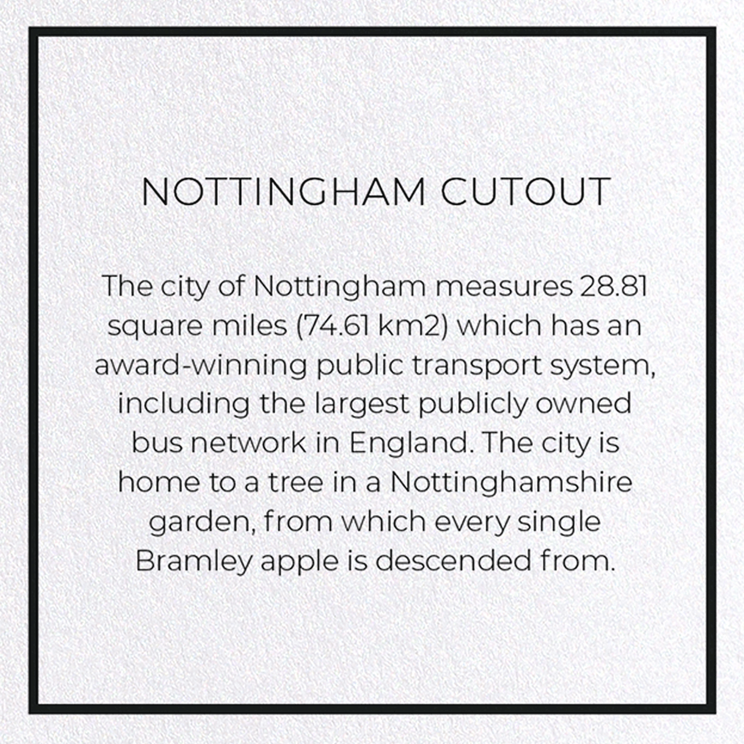 Ezen Trade – wholesale Everyday greeting card – NOTTINGHAM CUTOUT: Greeting Card4