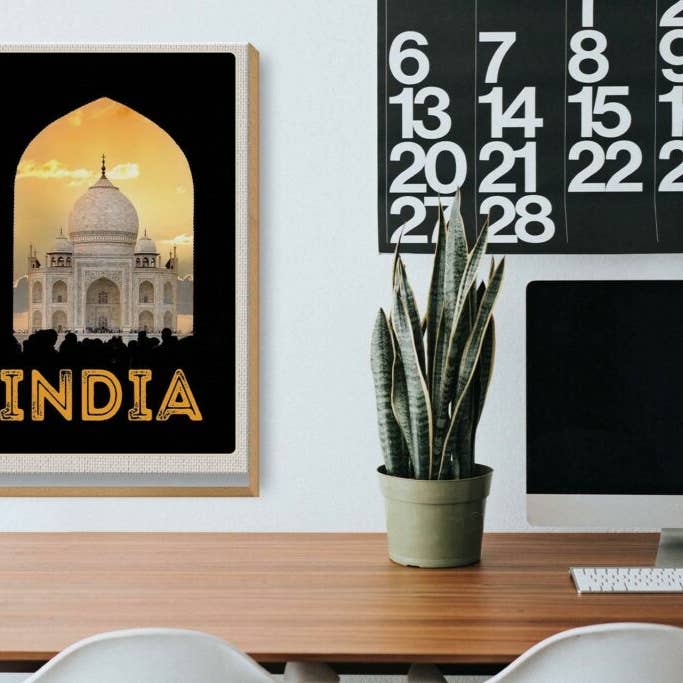 Femer - Wholesale Sign - Wooden travel sign 20x30 cm India white mosque religion Islam sign wooden sign3