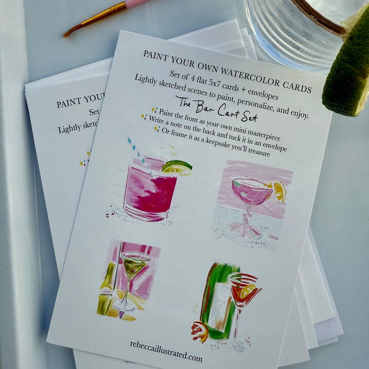 MÅLA DITT EGET: Barvagnsserien för wholesale av Rebecca Illustrated