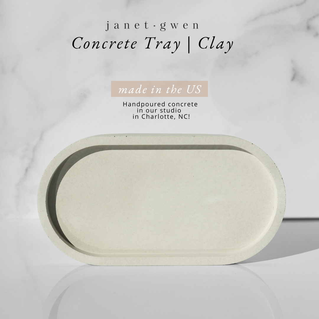 Janet Gwen - Wholesale Decorative Tray - Concrete Oval Tray3