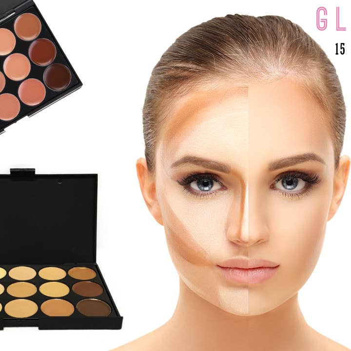 My Wholesale Warehouse - Wholesale Face Concealer - 15 Shade Contour Palette1
