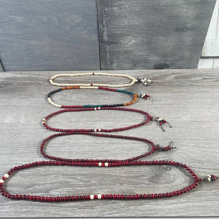 Keystone Crystals - Wholesale Beaded/Pearl Necklace - Wooden Mala Power Bead Necklace – Affordable Yoga Jewelry4