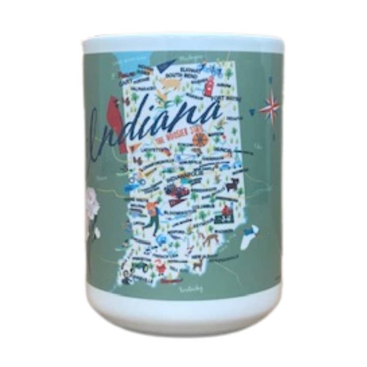 Indiana 15 ounce. keramisk krus for engroshandel hos Galleyware
