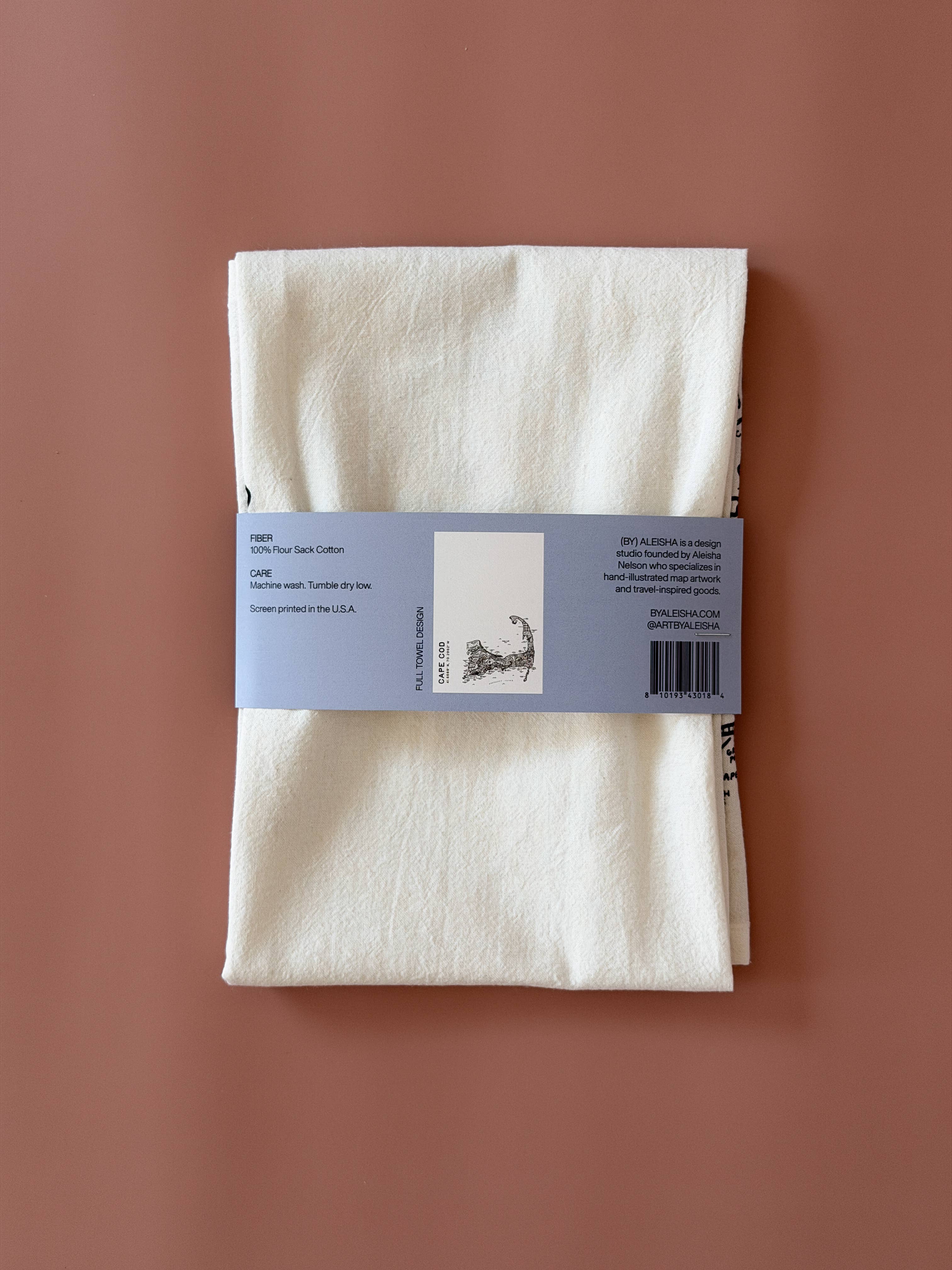 By Aleisha - Wholesale Tea Towel - Cape Cod Map Tea Towel5