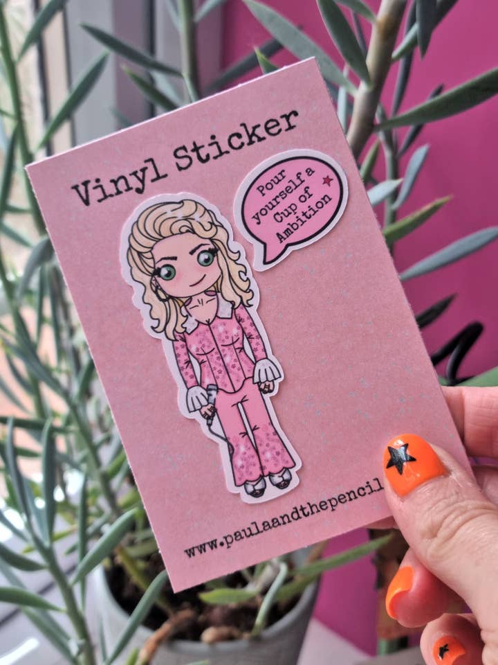 Dolly Parton Sticker for wholesale by Paula and the Pencils