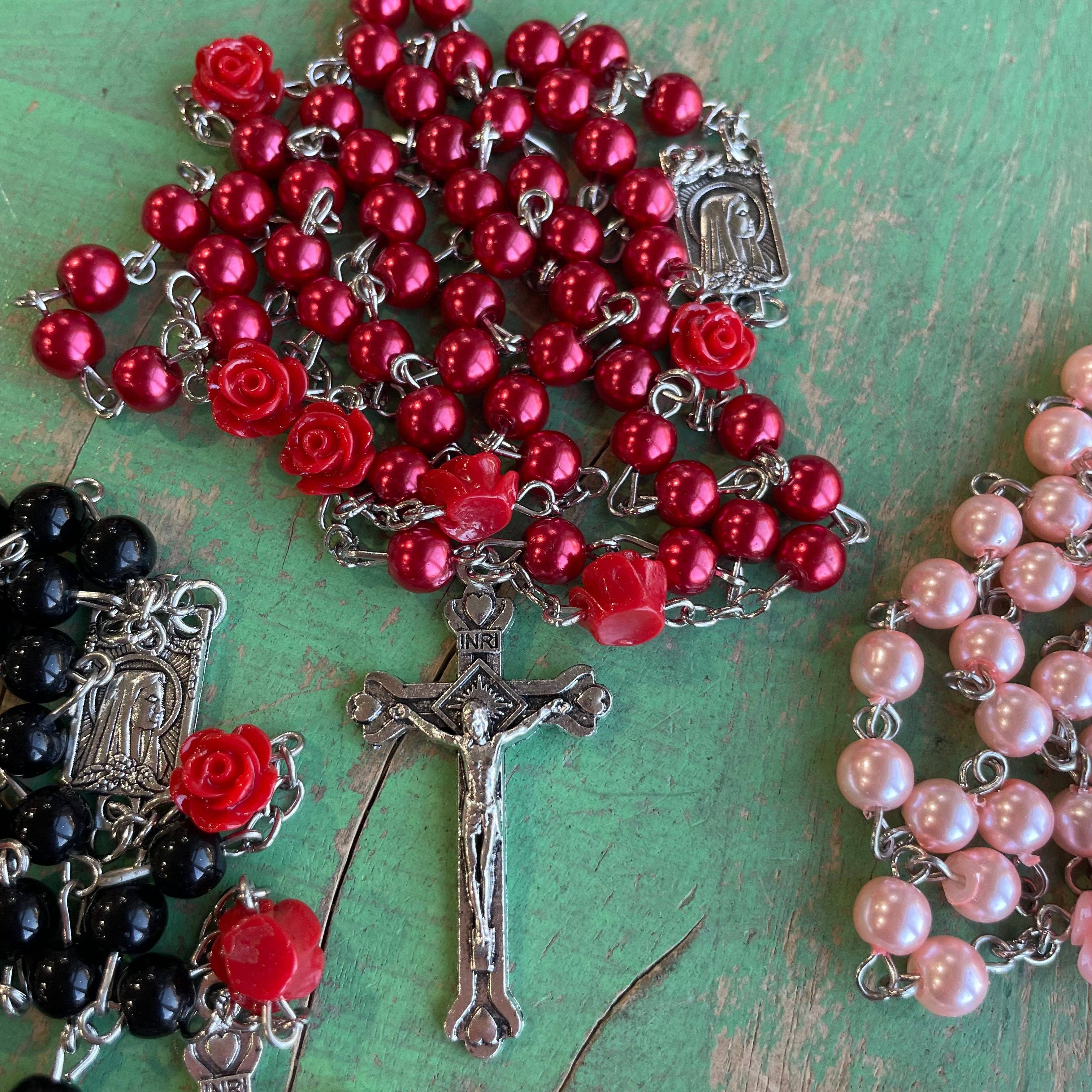 Love and Honor Jesus LLC – Engroshandel Bedehalskæde – Mystisk rosenkrans med perler0
