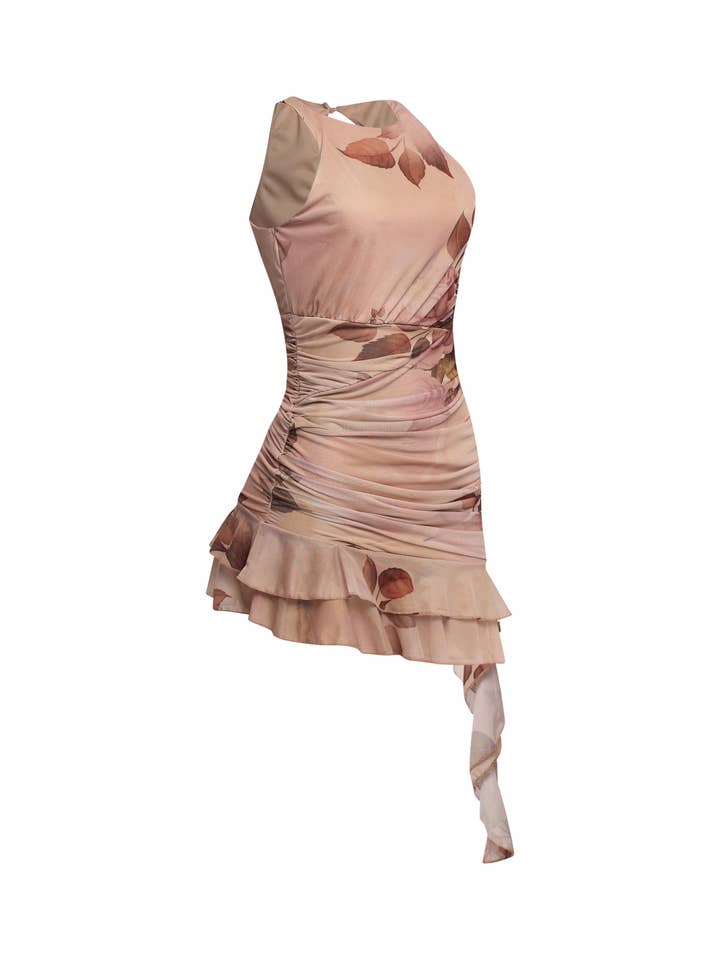 K Too - Vente Robe – femme - Robe à ourlet asymétrique froncée