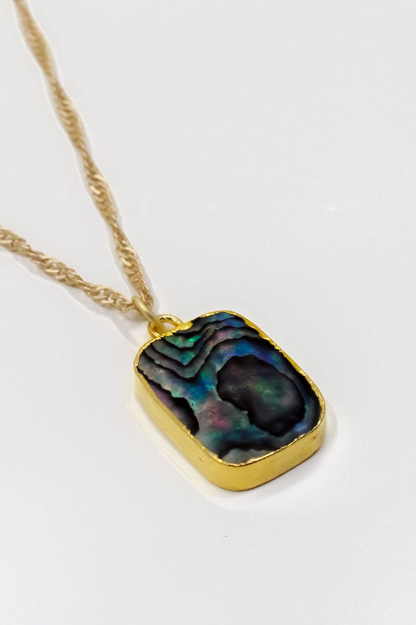 Moxie Collective (formerly Atonement Design) - Wholesale Pendant/Charm Necklace - Opal of the Sea Abalone Necklace2