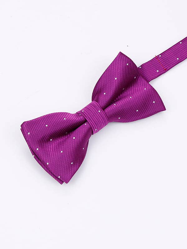 Noeud Papillon Violet à Pois Enfant en Polyester «Georges» pour la vente par Unipap's