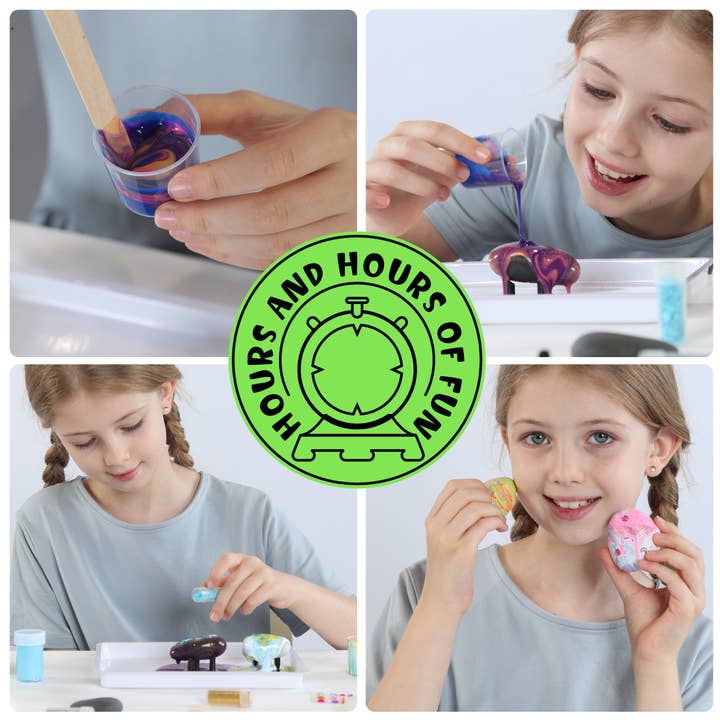 Dan&Darci - Wholesale DIY craft kit – Child - Paint Pouring Rocks for Kids - Rock Painting Kit, Craft Kit5