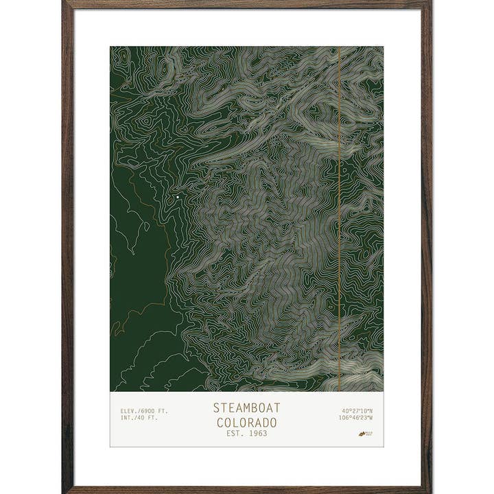 Bateau à vapeur - Colorado Topo Series pour la vente par Muir Way