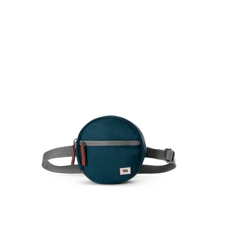Paddington D Hip Bag in Teal Nylon for wholesale by ORI London