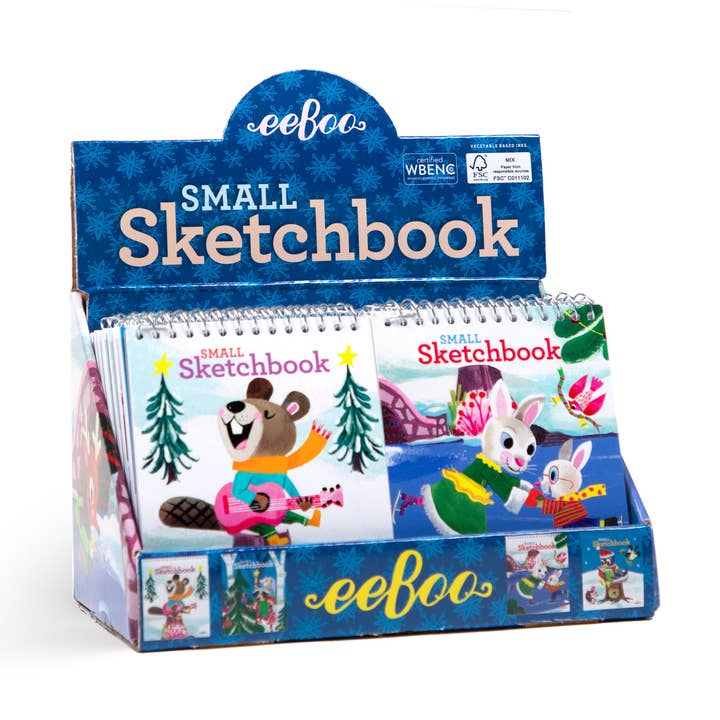 Assortiment d'Hiver de Petits Carnets de Croquis pour la vente par eeBoo