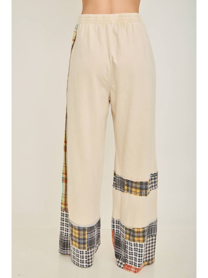 J.Her - Vente Pantalon – femme - Pantalon à carreaux délavé minéral Daisy HP67382