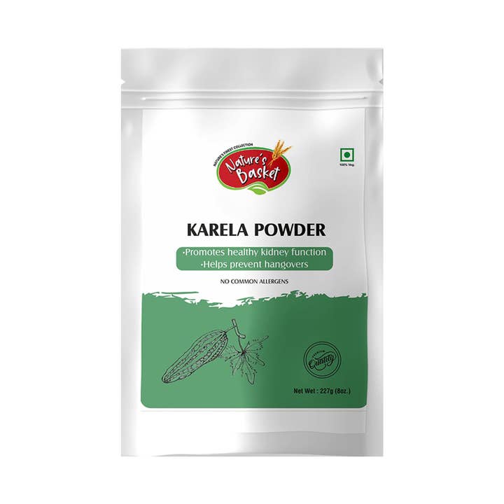 Natures Basket - Venta al por mayor Proteínas y superalimentos en polvo - Polvo de Karela (Melón Amargo) Nature's Basket 227g