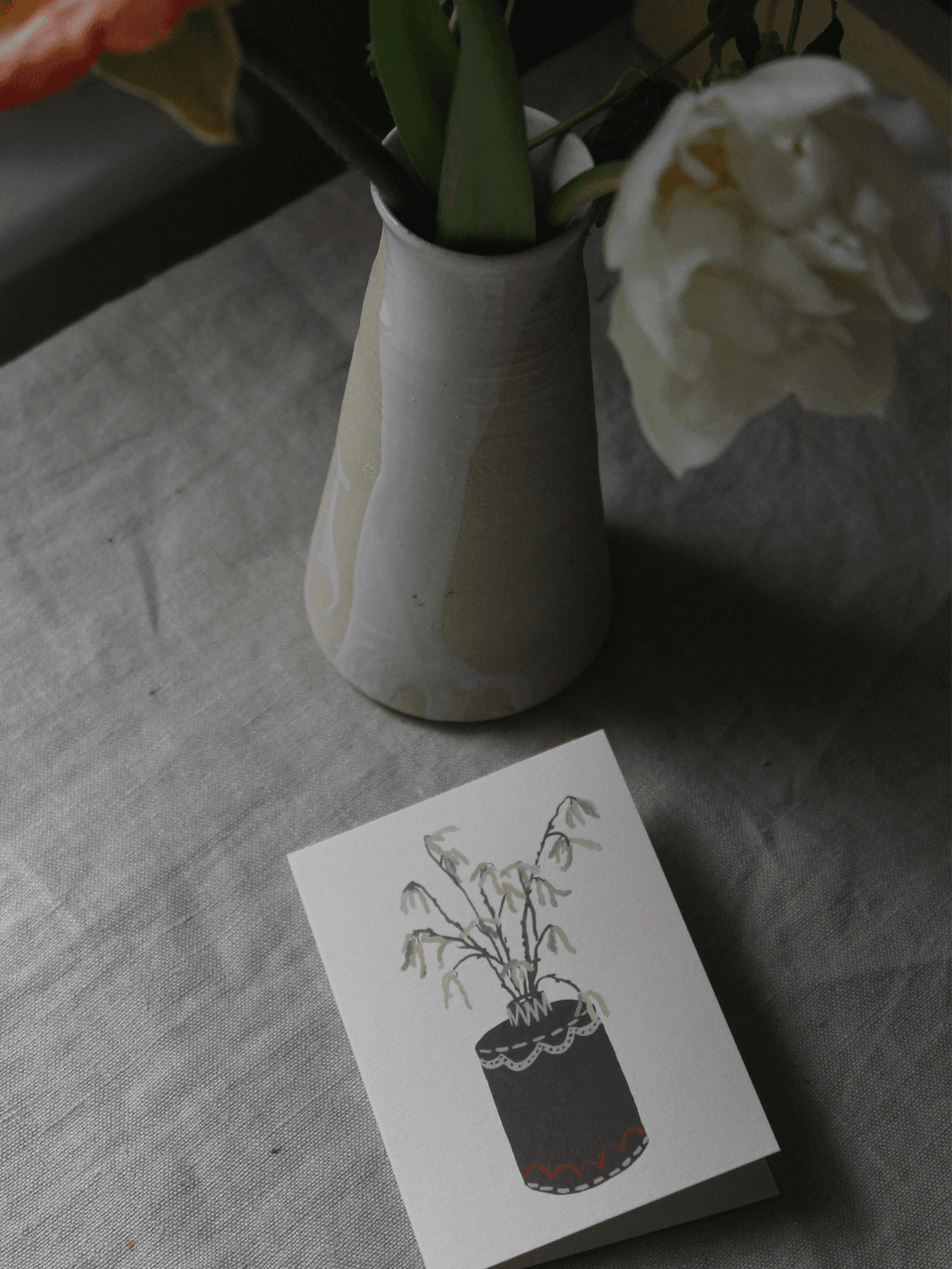 Harriet Watson – wholesale Everyday greeting card – Catkins Mini Card1