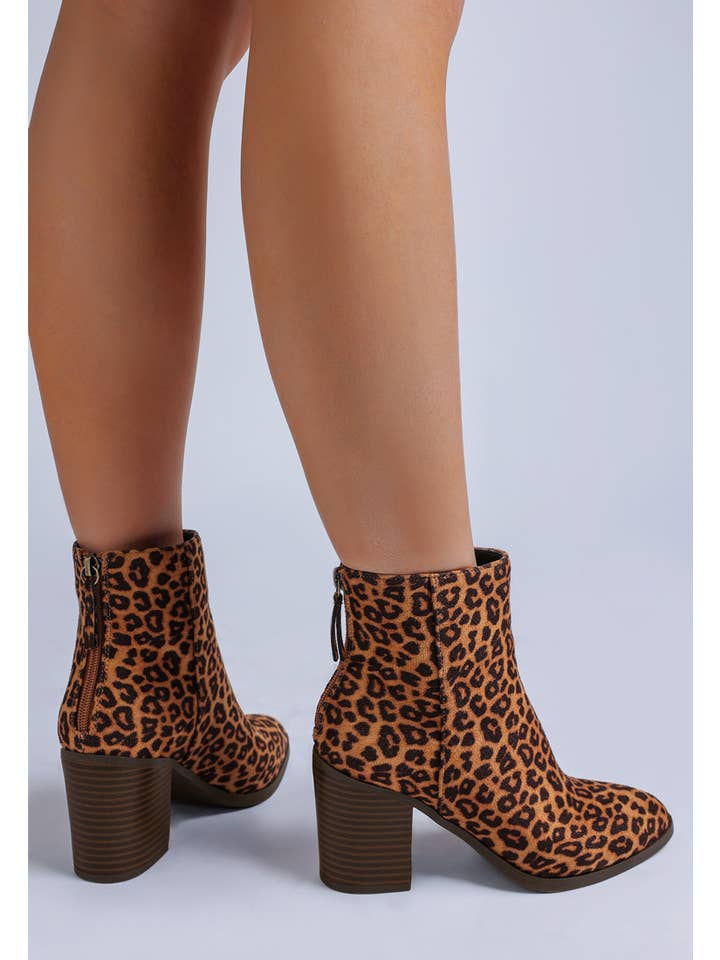 Lunara Leopard Print Block Heel Boots for wholesale on Faire3