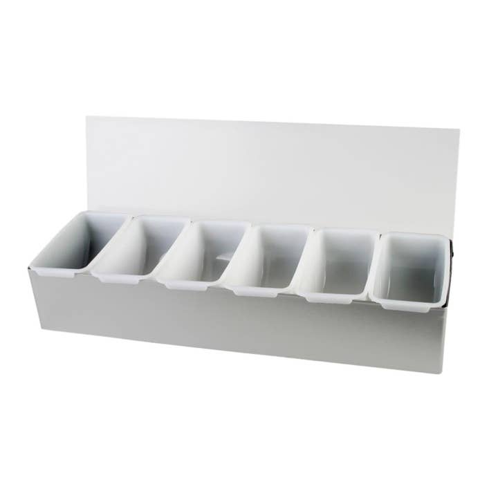 Distributore di Condimenti a 6 Scomparti S/S per la vendita all'ingrosso da parte di KT Supply