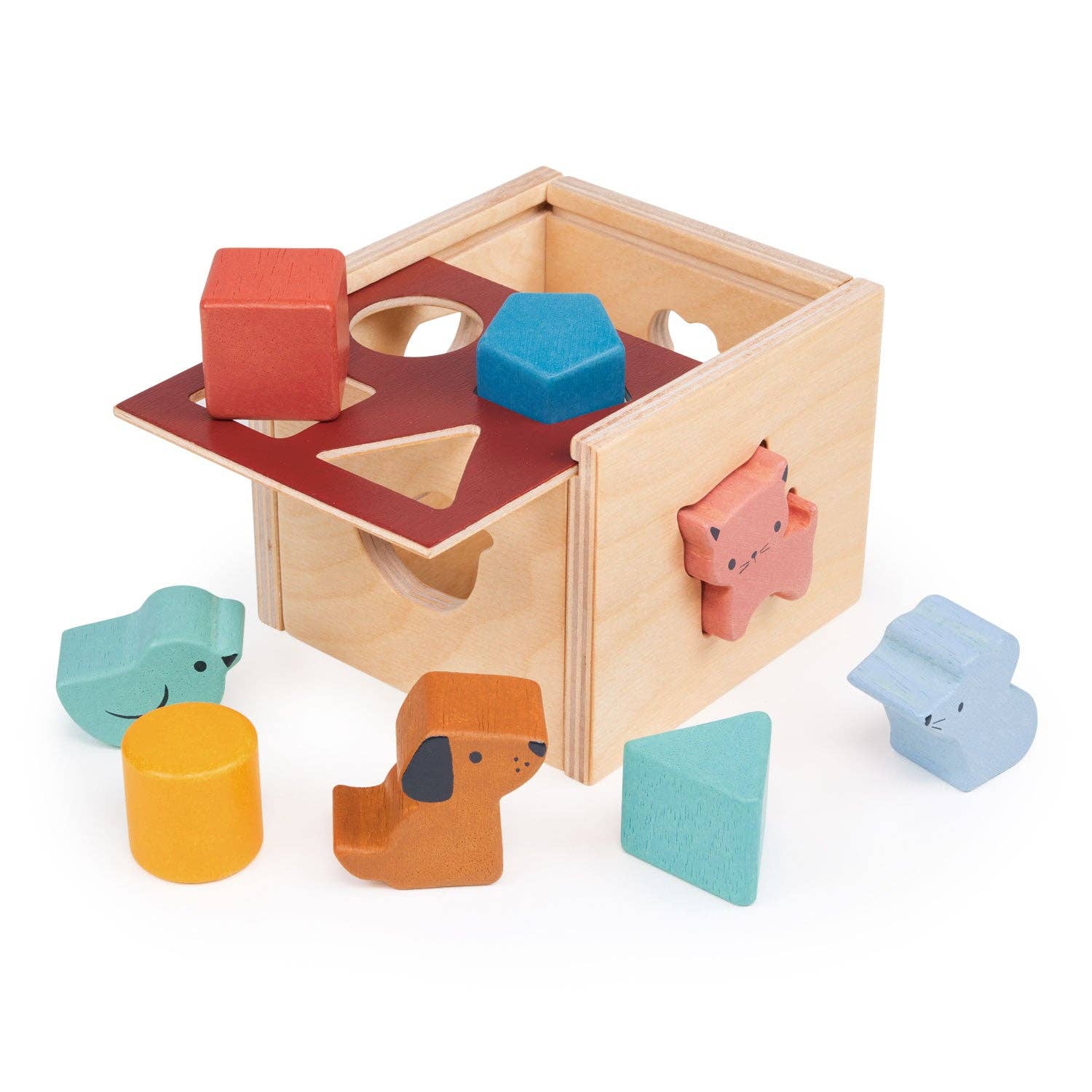 Mentari Toys - Wholesale Wood Toy - Kids - Bambino Shape Sorting Cube1