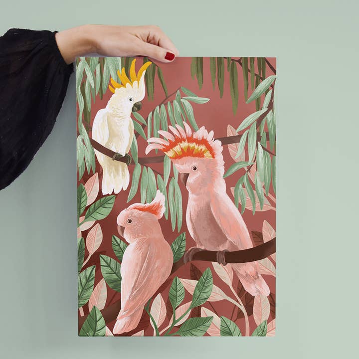 Poster - Kakadus für den Großhandel von Goed Blauw