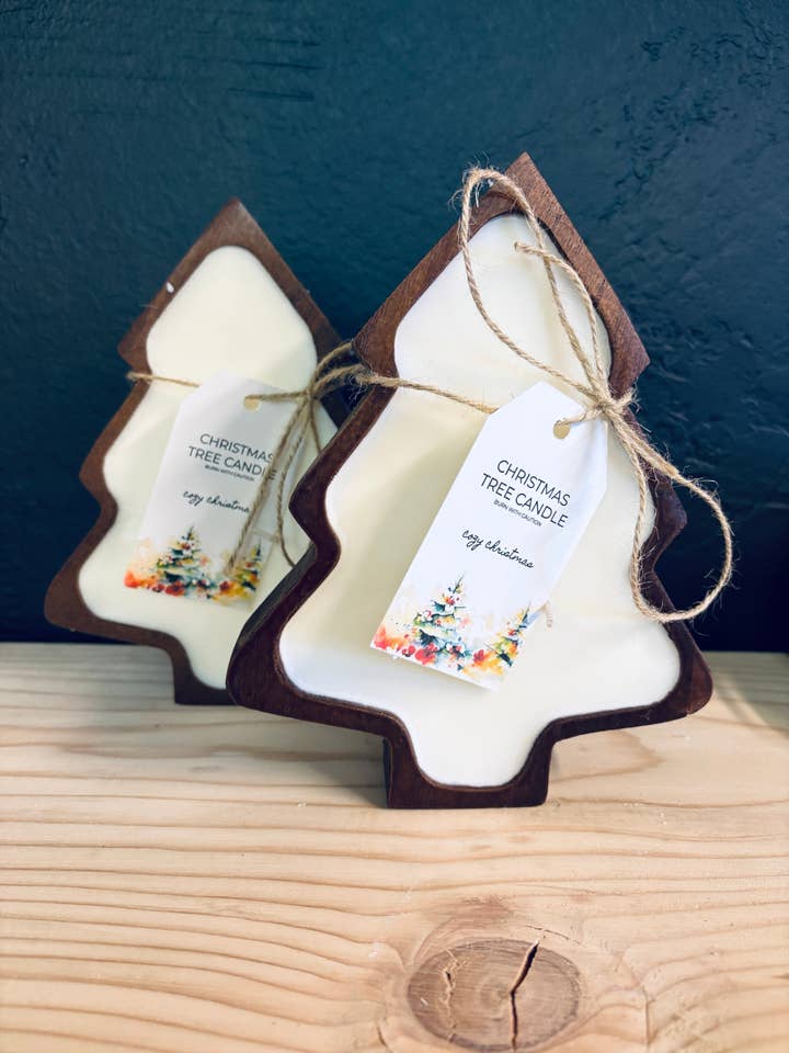 Christmas Tree Dough Bowl Candle for wholesale by Centennial Candle Co