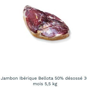 LuxFood-Shop – wholesale Skinka – Bellota iberisk skinka 50% benfri 36 månader Juviles 0 nitrit