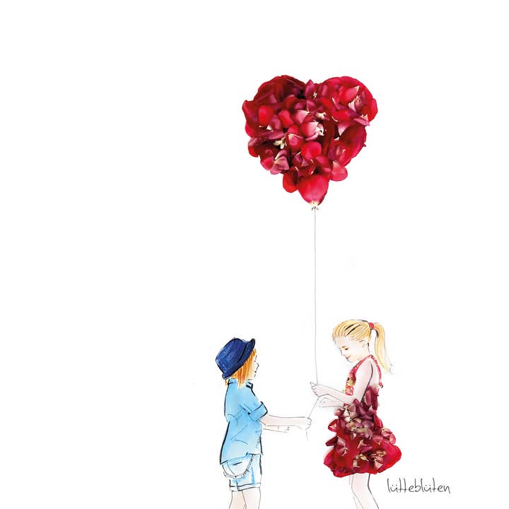 Lütteblüten - Vente Cartes de Saint-Valentin - Mein Valentina - Carte avec enveloppe1