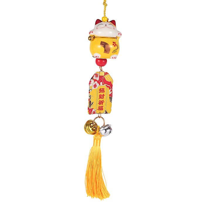 Urban Tokyo - Venta al por mayor Figura decorativa - Colgante Maneki Neo Lucky Cat de 13 pulgadas de largo (12/120)