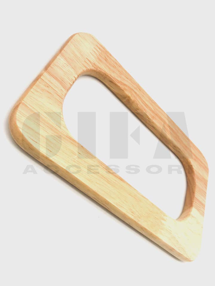 Cabos de madeira retangulares 13 cm art 0900 por atacado de Gifa Accessori