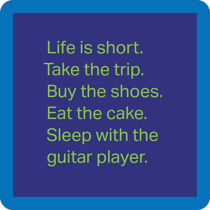 Drinks on Me - Wholesale Coasters - COASTER: Sleep with guitar player