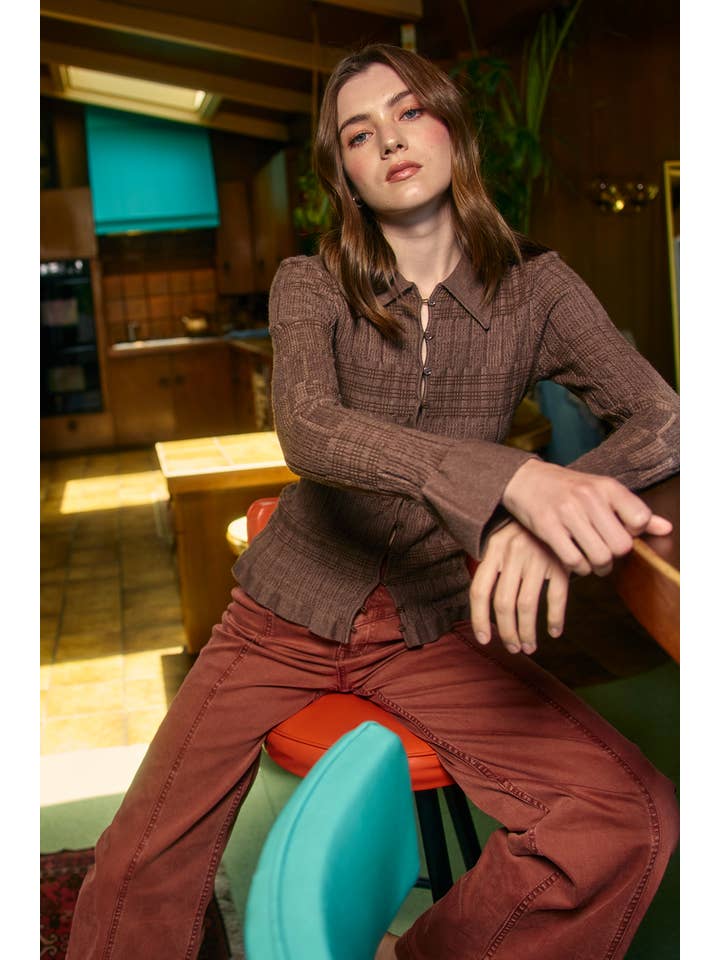 RAISONNEL - Wholesale Cardigan - Women's - Knitted Collar Cardigan - RSW108712