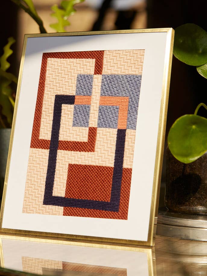 Wool and the Gang Framed Needlepoint Kit for wholesale by DMC