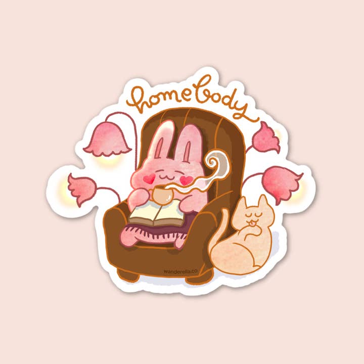 Homebody Sticker for wholesale by Wanderella