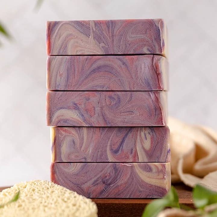 Berrylicious Goat Milk Soap for wholesale by Serendipity Bath & Body