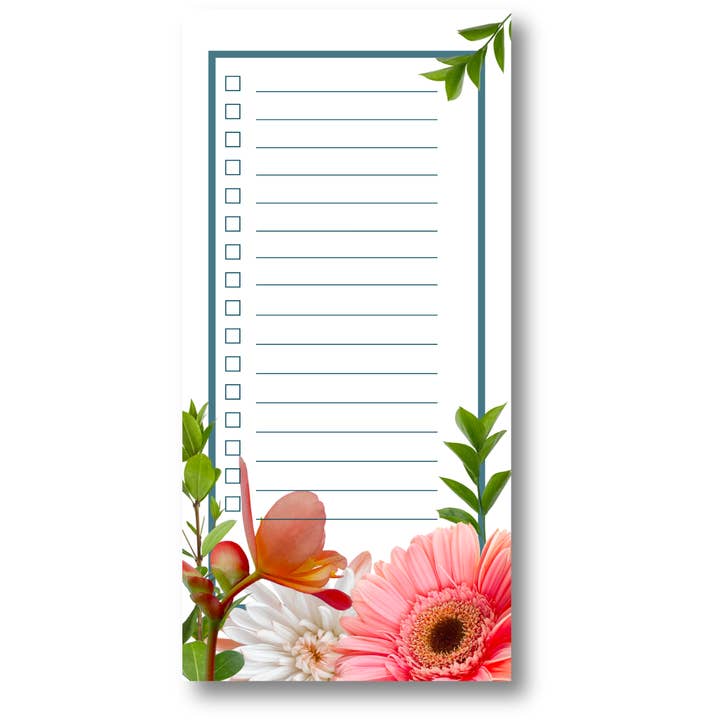 Laverna Claire Tall Check List Notepad - 3.8x7.8 (50 Sheets) for wholesale by Joan Park World