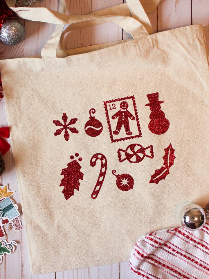 Candy Glitter- Sac de Noël écologique pour la vente par Creative 1324