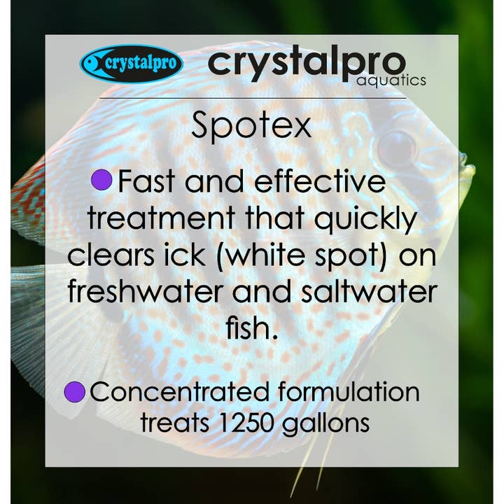 Crystalpro - Wholesale Pet Supplement - Not Cat/Dog - Spotex - Quick Ick And Parasite Treatment