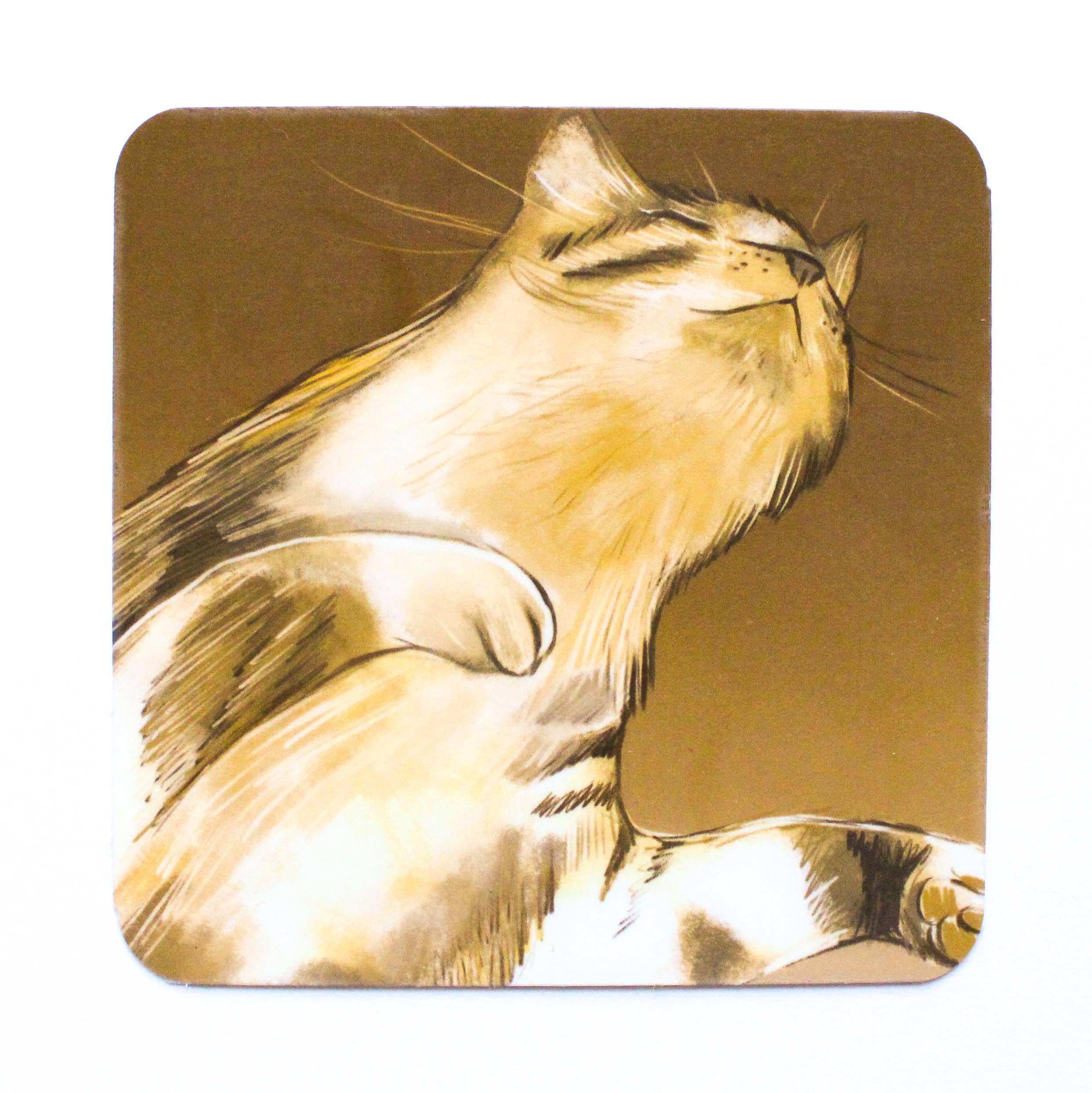 Amy Hartelust Art and Illustration - Wholesale Sticker - Fearless Cat Vinyl Sticker