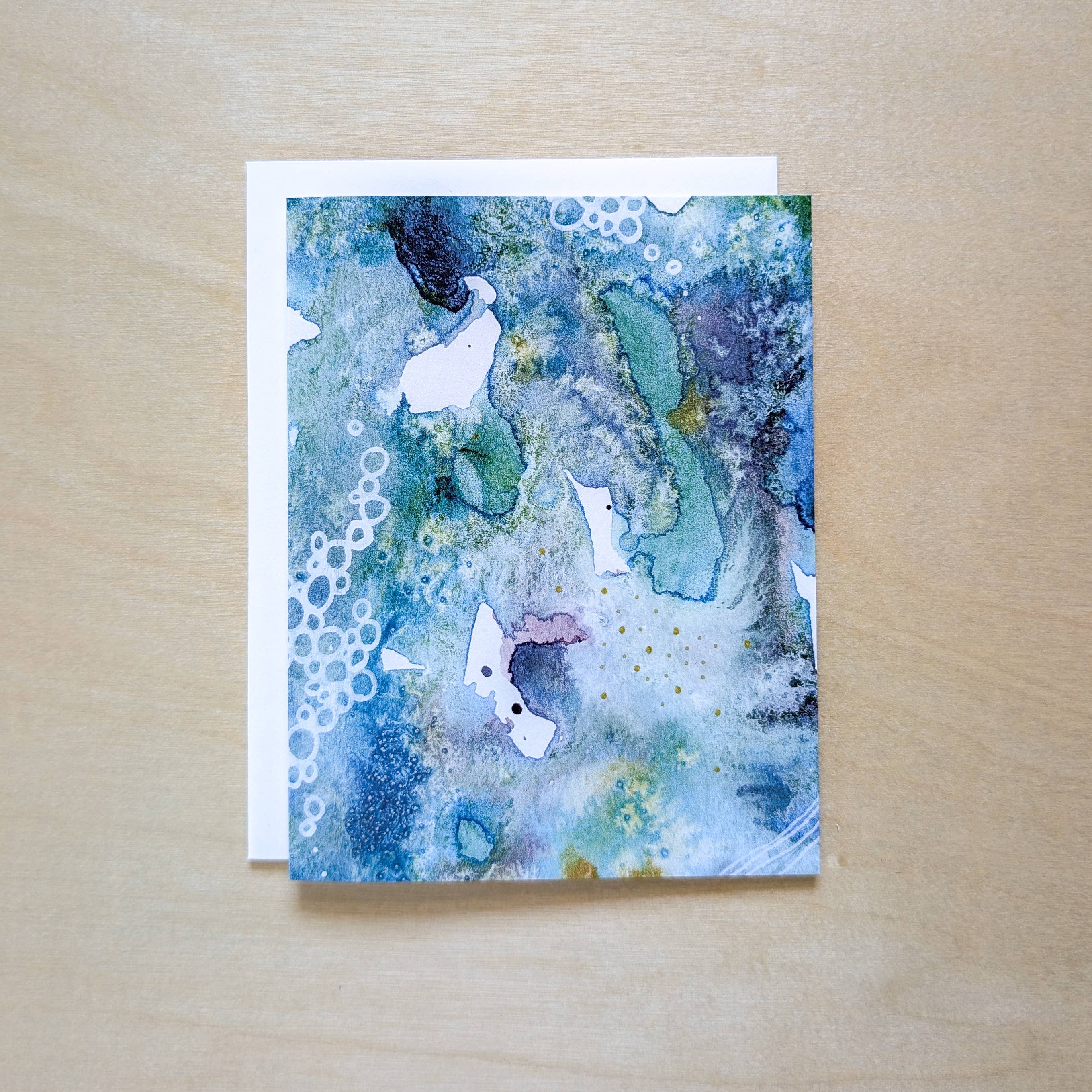 Emma J Rivers - Wholesale Everyday Greeting Card - Nature-Inspired Abstract Watercolor - A2 Card - Blank Inside