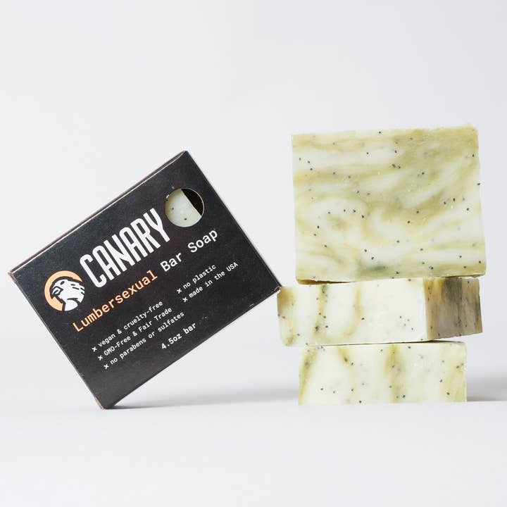 Lumbersexual Bar Soap for wholesale by Canary Clean Products