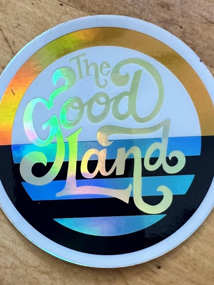 Pegatina Holográfica Milwaukee Good Land para venta al por mayor de La La & Co