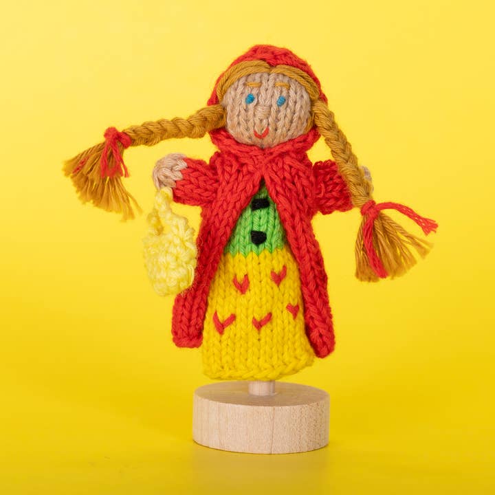 Little Red Riding Hood - Organic Cotton Finger Puppet - Kids toys for wholesale by Lucuma Designs