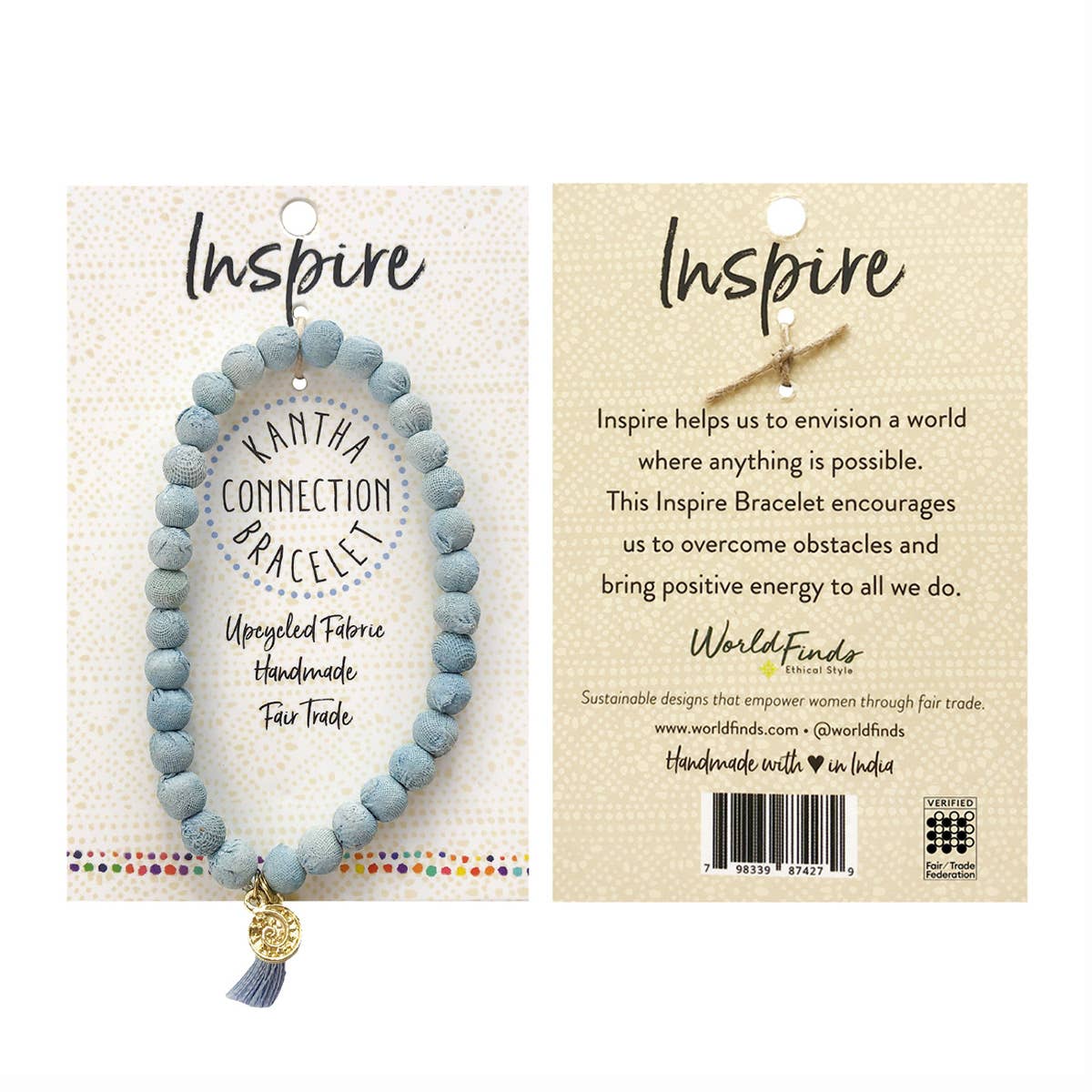 WorldFinds - Wholesale Charm/Dangle Bracelet - Inspire • Kantha Connection Bracelet1