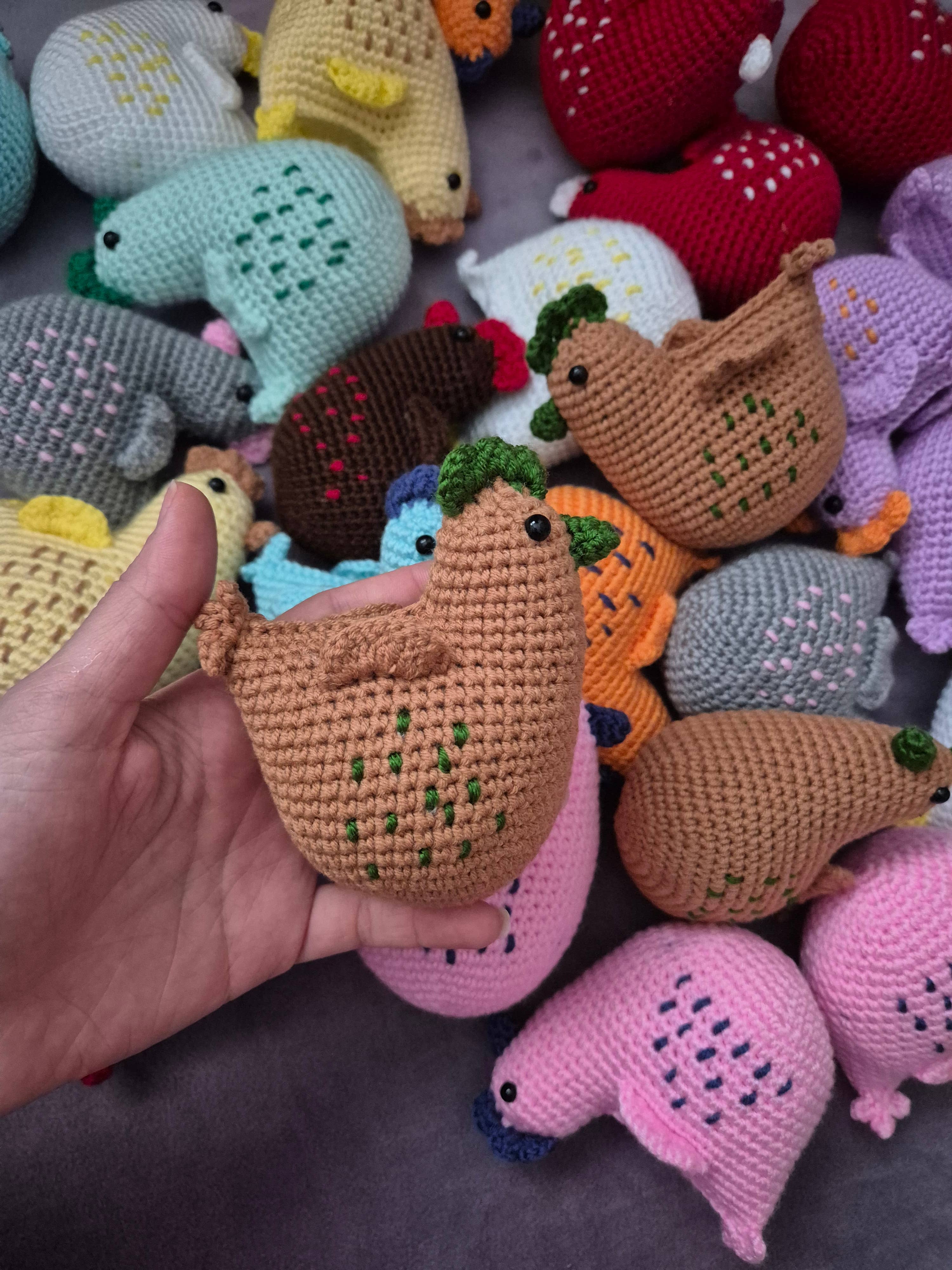 despinacrafting – Großhandel Kuschel-/Plüschtier – Kind & Baby – Häkel-Hühnchenspielzeug, Amigurumi Kuscheltier13