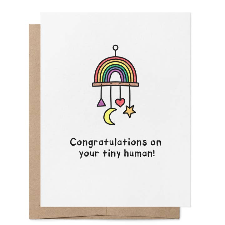That Queer Card Co - Wholesale Congratulations Card - Congratulations on Your Tiny Human LGBTQ+ Greeting Card