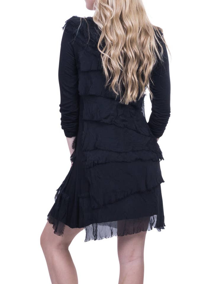 Gigi Moda - Wholesale Dress - Women's - Long Sleeve Ruffled Dress19