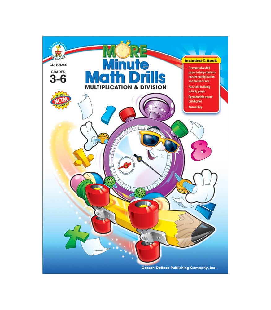 Carson Dellosa Education - Wholesale Education - More Minute Math Drills, Grades 3 - 60