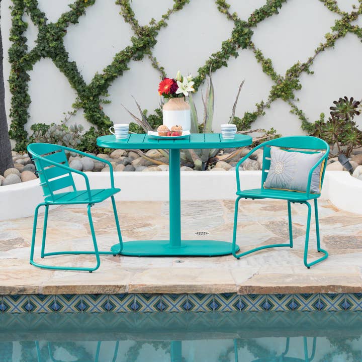 39F Inc. - Wholesale Patio Set - Outdoor Metal Seating Set with Coffee Table and 2 Chairs24